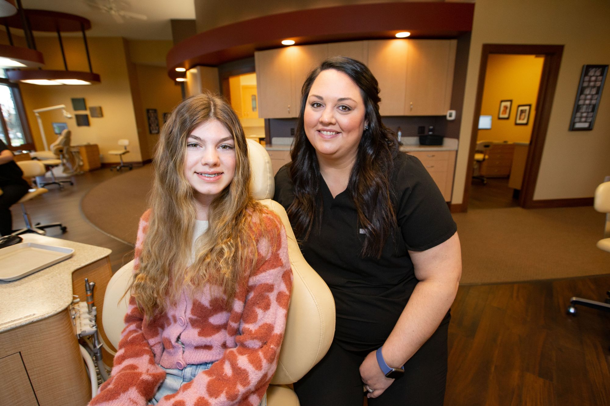Young patient at an orthodontic consultation for clear aligners in Fort Wayne